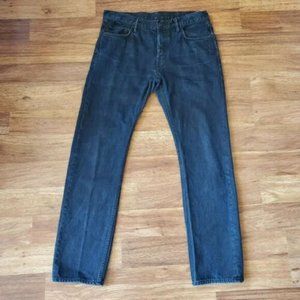 All Saints Size 33 Iggy Slim Straight Leg Dark Wash Jeans